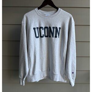 Vintage UConn Champion Reverse Weave College Crewneck Size Large